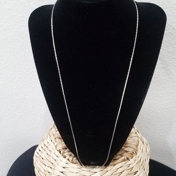 Hand Crafted Jewelry - NEW Sterling Silver necklace 22 in Italy 925